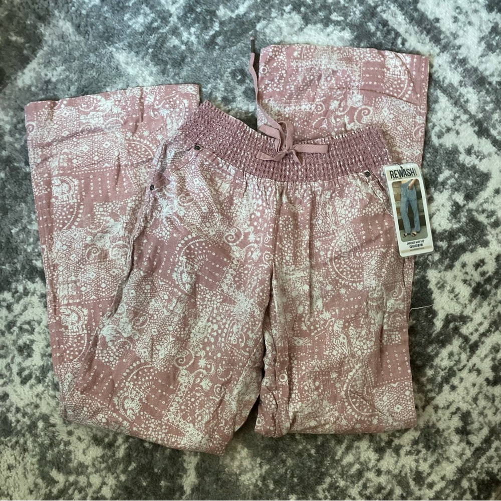 NWT Rewash Pink Patterned Pants